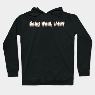 Saint Paul, MN /// Retro Typography Design Hoodie